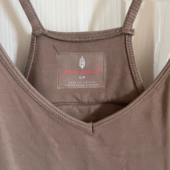 Free People Hot Shot Onesie in Mocha Latte - Picture 3 of 3